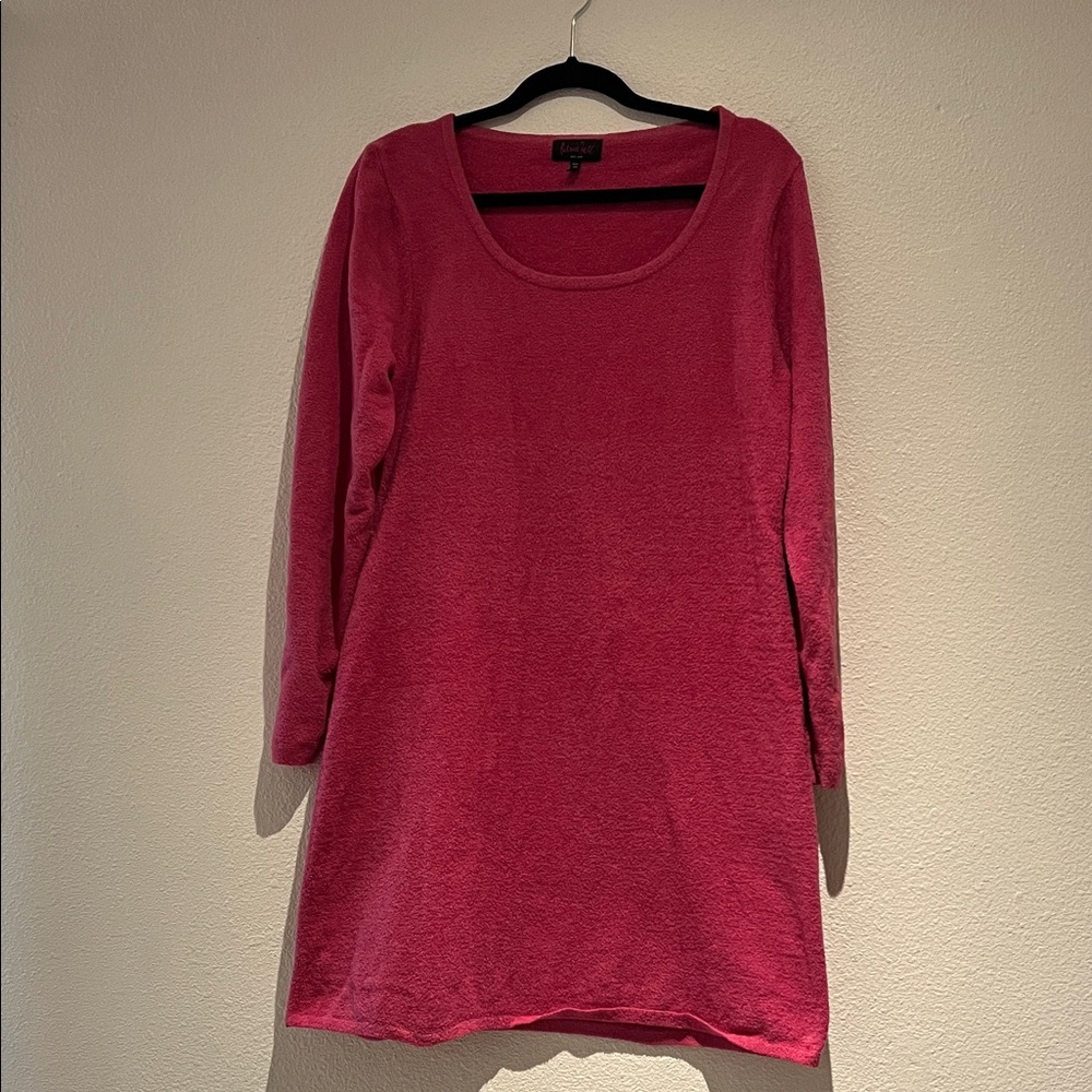 Patricia Field Vibrant Pink Terry Cloth Dress
